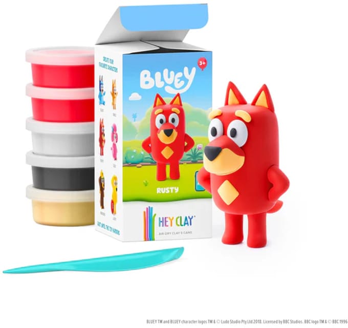 Hey Clay Boetseerklei Bluey LIMITED EDITION Rusty
