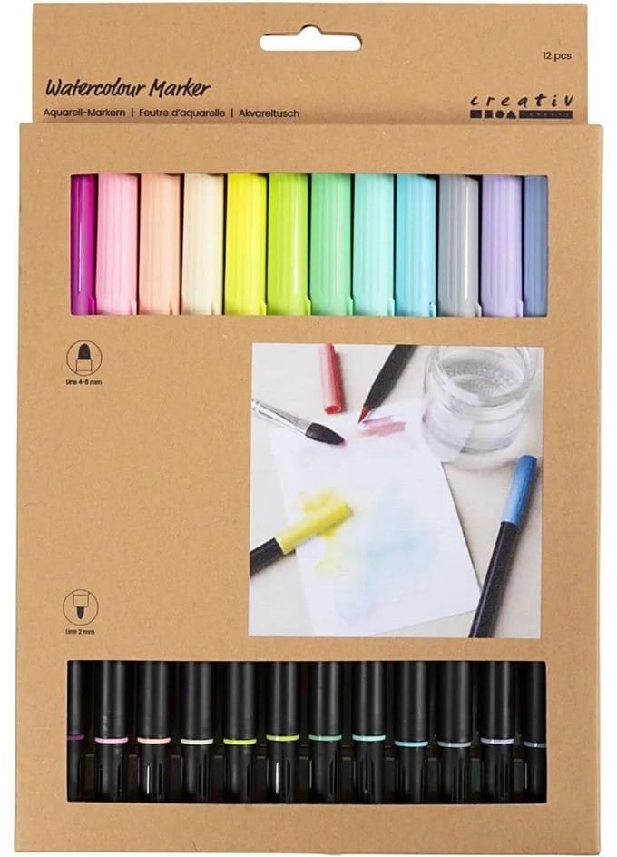 CC Set Aquarelmarkers 12 kleuren