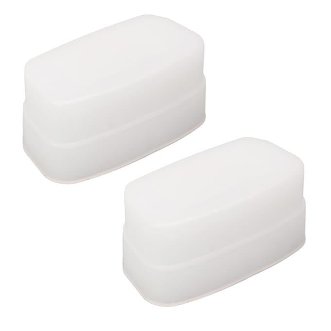 2 stuks Bounce Dome Diffuser Wit Digitale Camera Flitsdiffusor voor 320EX Flits Speedlight white