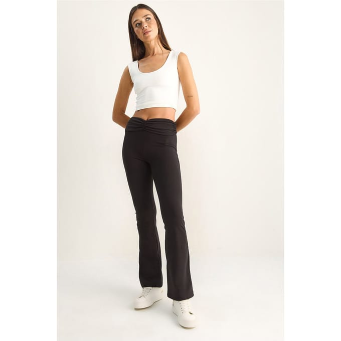 Hoge Taille Flared Leggings