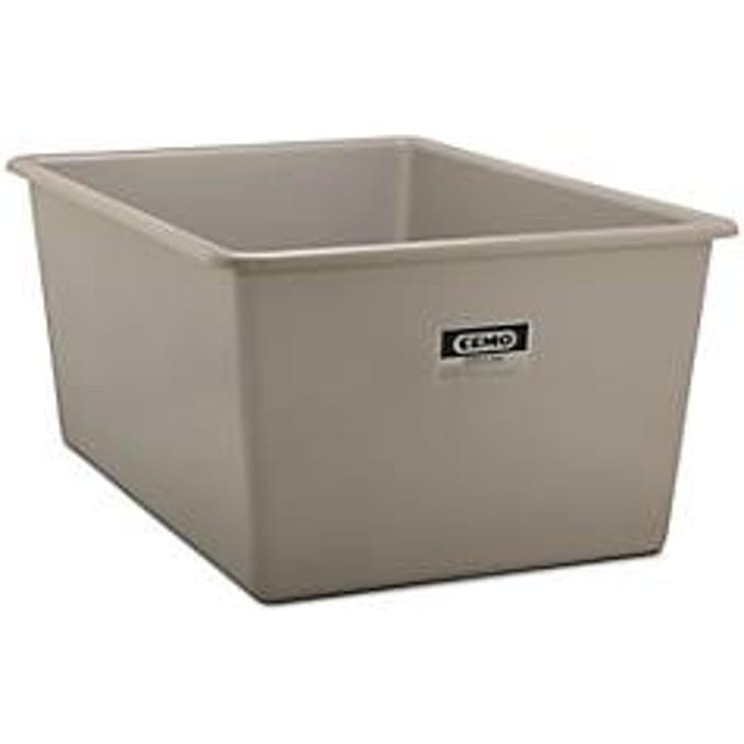 Rechthoekige container Standaard, GFK, 2200 l, grijs