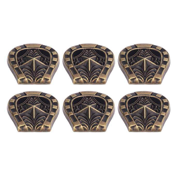 6 Set 25 X 27mm Hoefijzervorm Klinknagel Legering Brons Decoratief 4.5mm Kruiskopschroef Achterkant Stud Set black