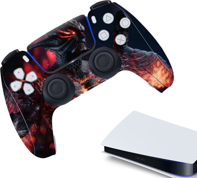 Gadgetpoint - Controller Stickers voor PS5, PlayStation 5 - Performance Gaming Skin - Bescherming Accessoires - Monster