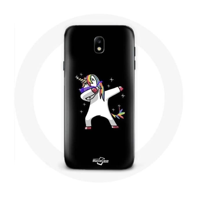 Coque - Dab - Galaxy J3 2017 - Souple - Licorne - Noir noir