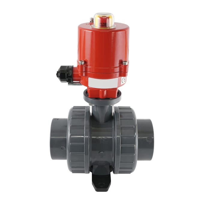 63mm 12V DC VDL 2-weg PVC Elektrische kogelkraan
