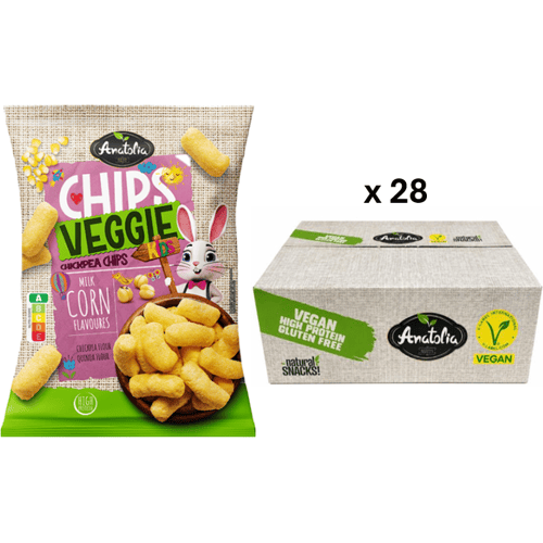 Anatolia groentechips met melk-maïssmaak 28 x 60 g