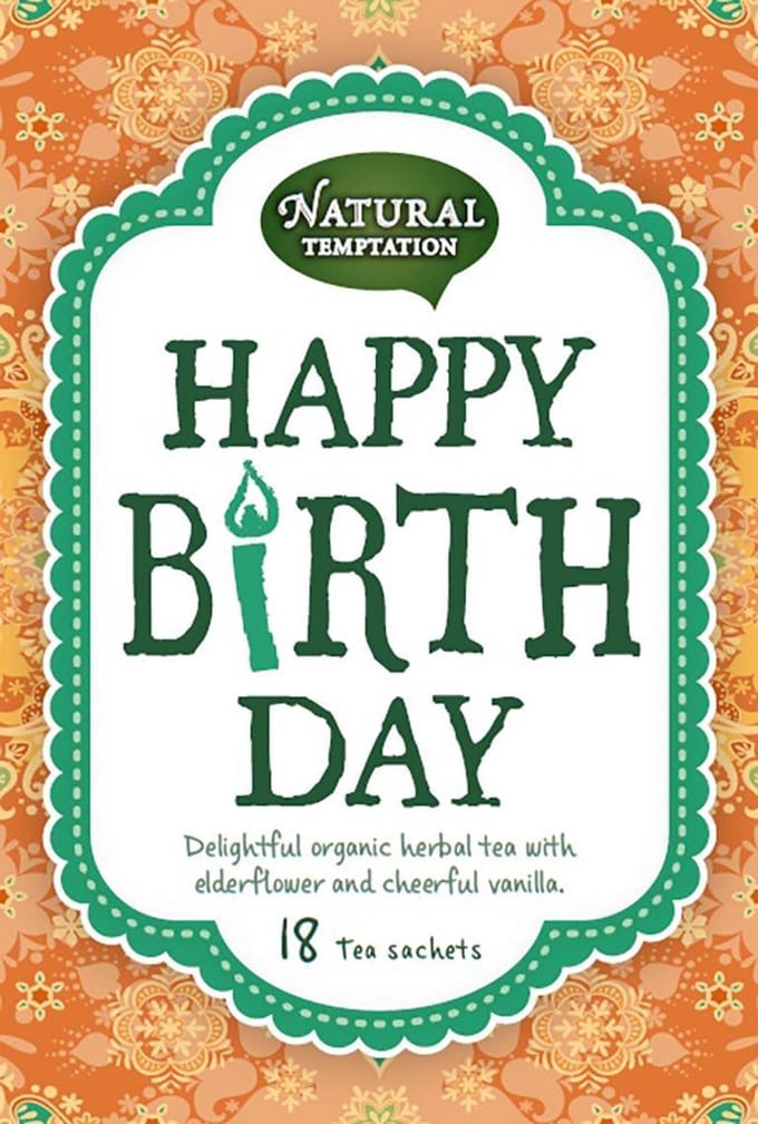 Natural Temptation Happy birthday bio 18 Zakjes