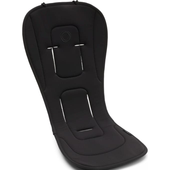 Bugaboo dual comfort seatliners voor kinderwagens, Midnight Black