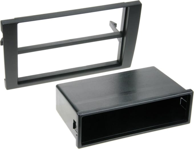 2-DIN Paneel geschikt voor Audi A4 B6 / B7 (8E) - Seat Exeo (3R) Kleur: Zwart