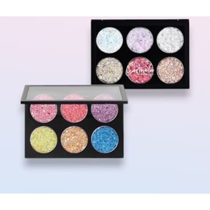 CAR MELA - Fantasy Sequin Eyeshadow Palette - 2 Types 2# Fantasy - 30g
