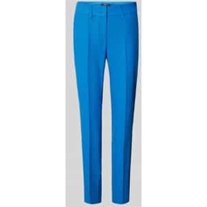 Regular fit stoffen broek met persplooien, model 'DENISE8'