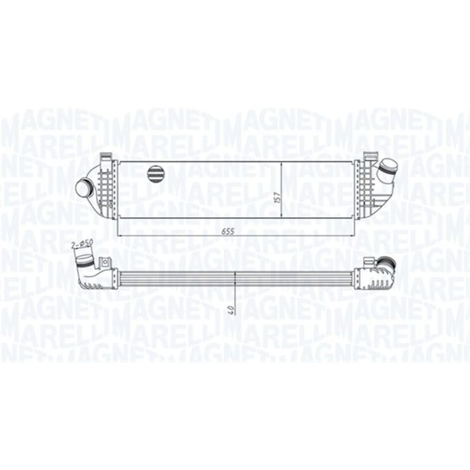 Intercooler MAGNETI MARELLI 351319204370