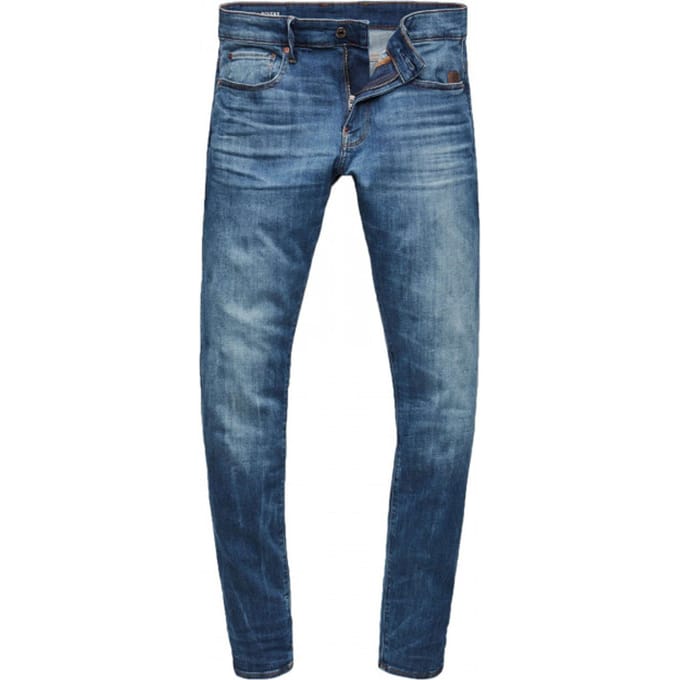 G-STAR Revend Skinny Heren Jeans - medium indigo aged