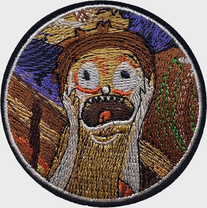 Patchy® – De Schreeuw Halloween Strijk Embleem Patch 7.2 x 7.2 cm