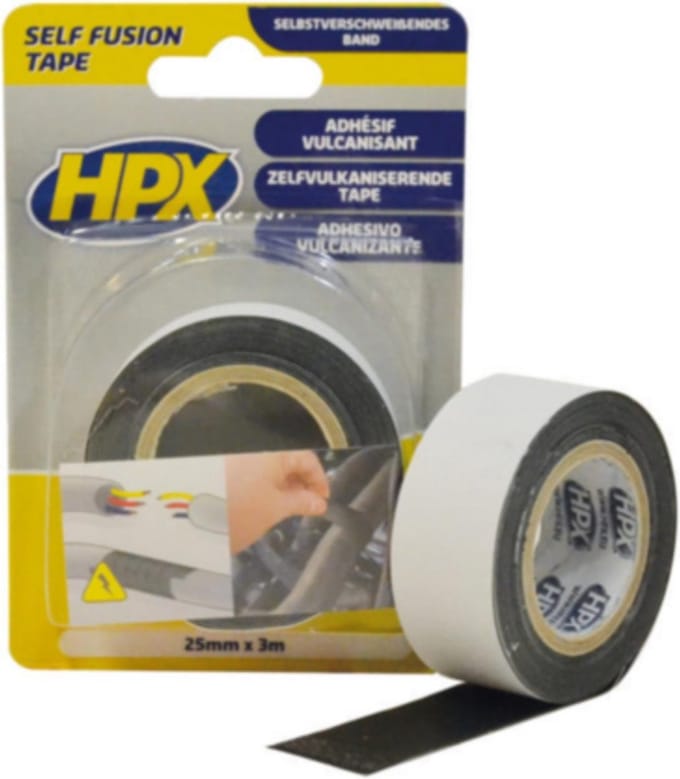 HPX - Zelfvulkaniserende Tape - Zwart - 25mm x 3m