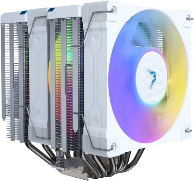 Valkyrie Vind DL125 - CPU Koeler - Wit - ARGB - 260 W TDP