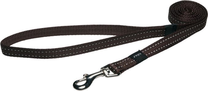 Rogz Utility Lange Lijn Bruin - Hondenriem - 180x1.6 cm
