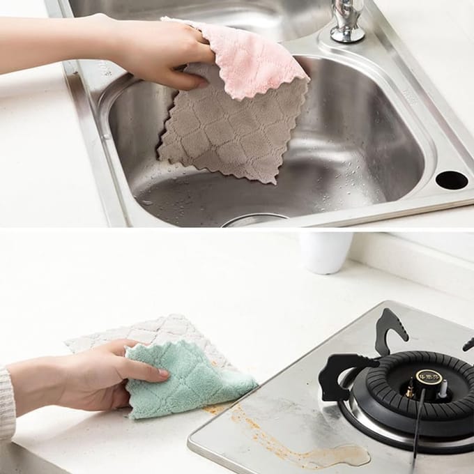 24 Pack Super Absorberende Microvezel Keukenhanddoeken