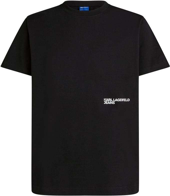 Karl Lagerfeld Jeans Eclipse Regular Fit T-shirt Met Korte Mouwen Zwart S Man