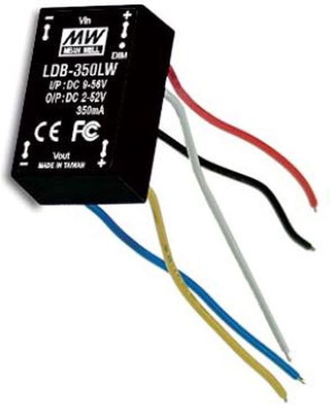 DC/DC-LED-driver Mean Well LDB-350LW 350 mA 14 W 1 stuk(s)