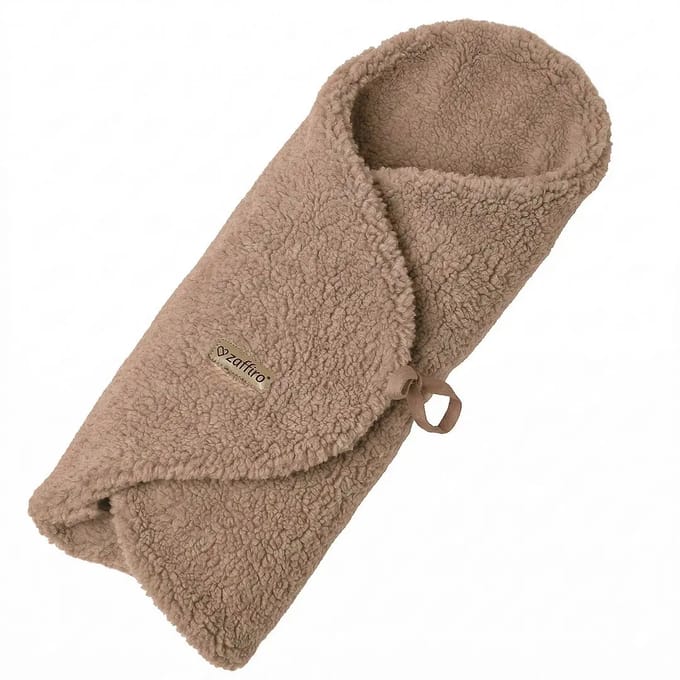 Dubbelzijdige wollen swaddle deken baby Zaffiro Nevada