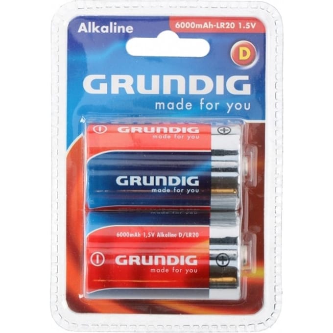 Grundig D Alkaline Batterijen - 2 stuks