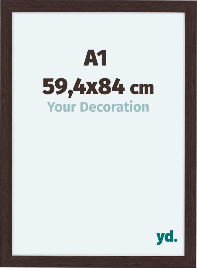 Your Decoration - Fotolijst A1 59,4x84 cm - MDF - Eiken Donker - Como