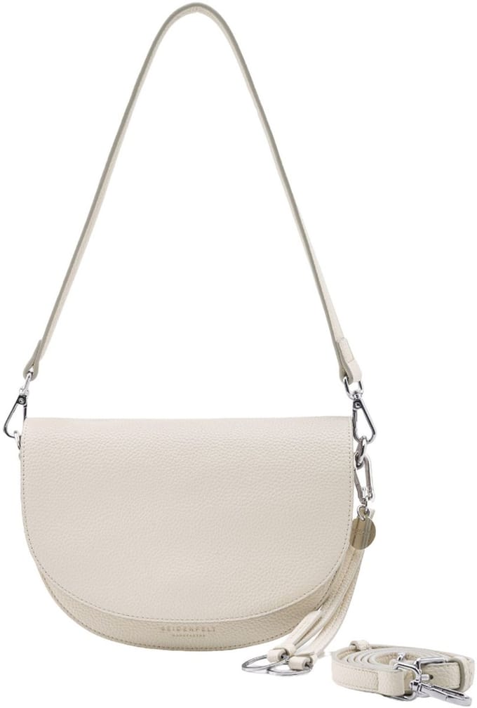 SEIDENFELT MANUFAKTUR schoudertas Lohja Saddle Bag Beige crème