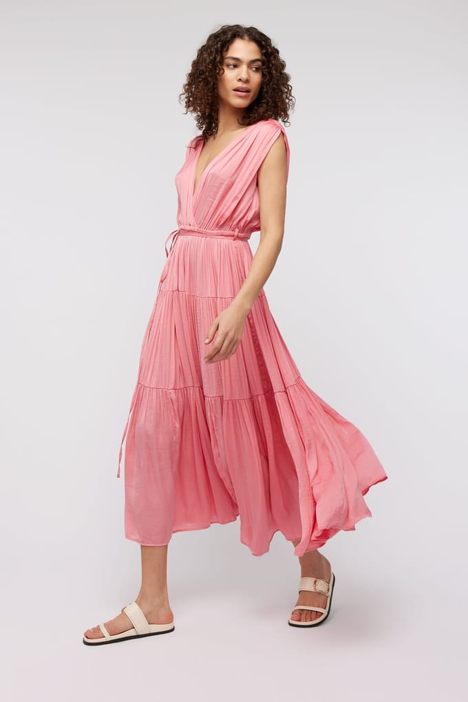Knitted Nelly Dress Sugar Rose Größe: XS | Maxikleider Outlet | Damen | Rosa