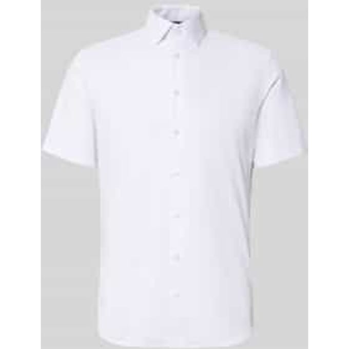 slim fit zakelijk hemd met kentkraag