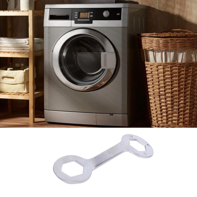 Wasmachinesleutel 5 mm Dikte Chroom Vanadium Legeringsstaal Hoge Sterkte Wasmachine white
