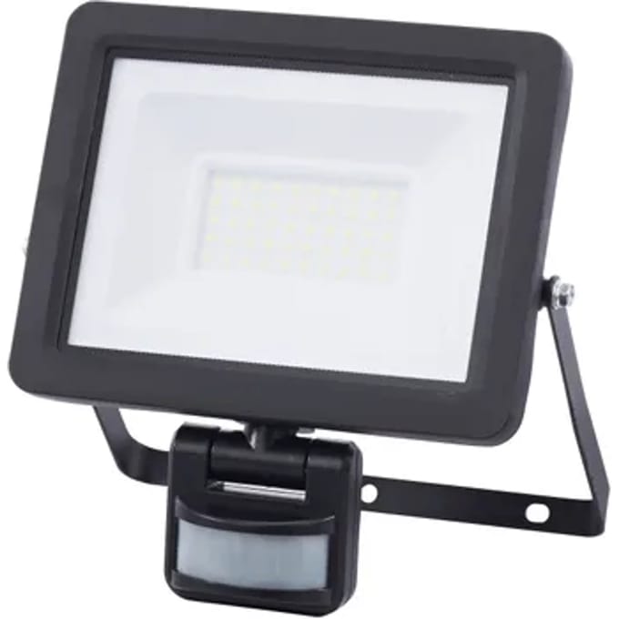 Sencys Breedstraler - Zwart - 30w - 2850lm - Ip65 - Met Bewegingssensor