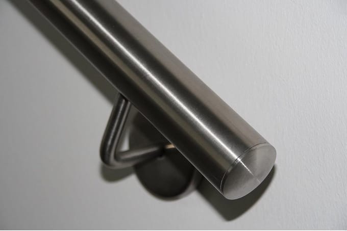 RVS Trapleuning - Metaal Leuning - Veiligheid Trap - Gepolijst Satijn - 42.4 mm Diameter - Zilverkleurig