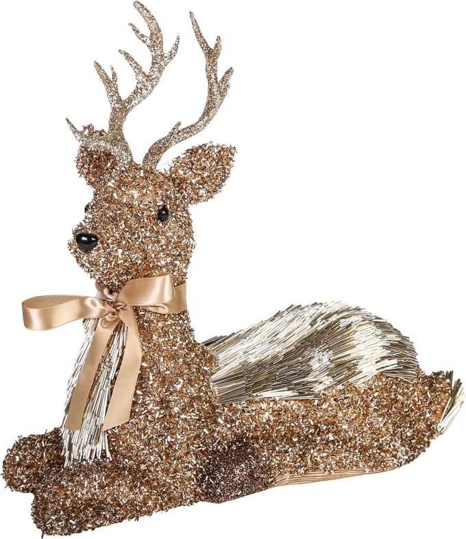 PTMD  christmas zenzi poly goud glitter liggend