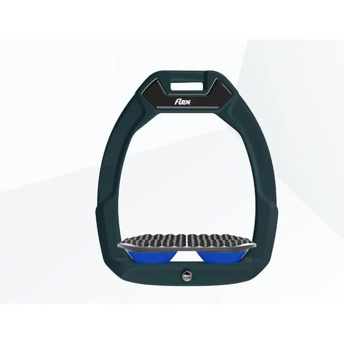 Veiligheidsstijgbeugels voor endurance rijden Groen/Grijs/Blauw Flex-On Safe-On