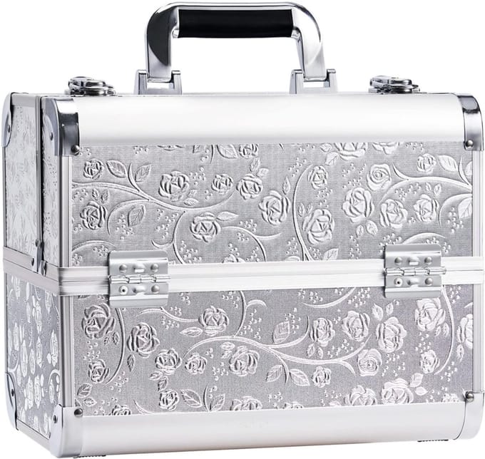 TIM® Nagellak Koffer - Nagellak - Zilver - 34cm x 23cm x 29cm