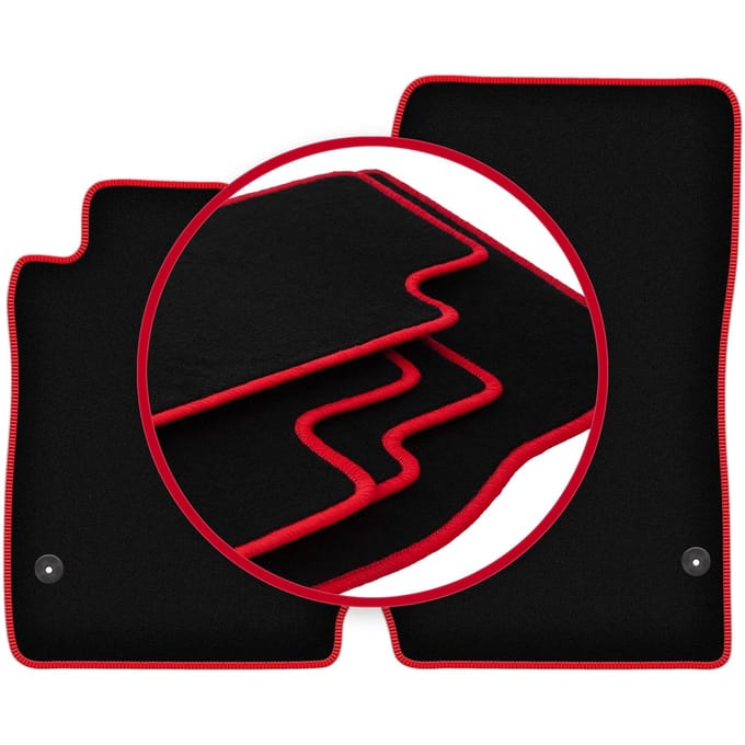 CARLUX-RED automatten voor: Mercedes SLK R171 coupé (2004-2011)