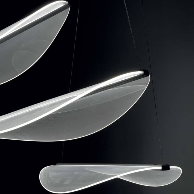 Stilnovo Diphy LED hanglamp, 3-lamps, DALI-Push