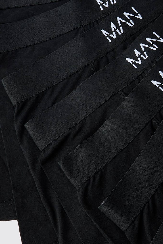 5-pack Zwarte Herenboxers | Black | Size Small