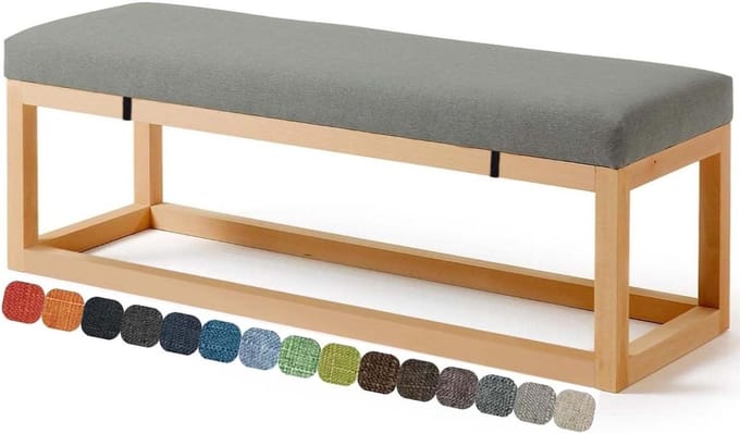Bankkussen - Zitkussen - Buiten Zitten - Antislip Bodem - 60x45 cm - Grijs