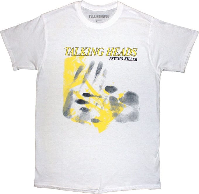Talking Heads - Psycho Killer Hands Heren T-shirt - M - Wit