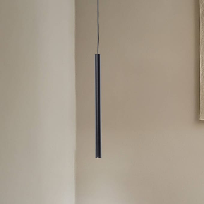 Euluna Hanglamp Sone, 1-lamp, zwart
