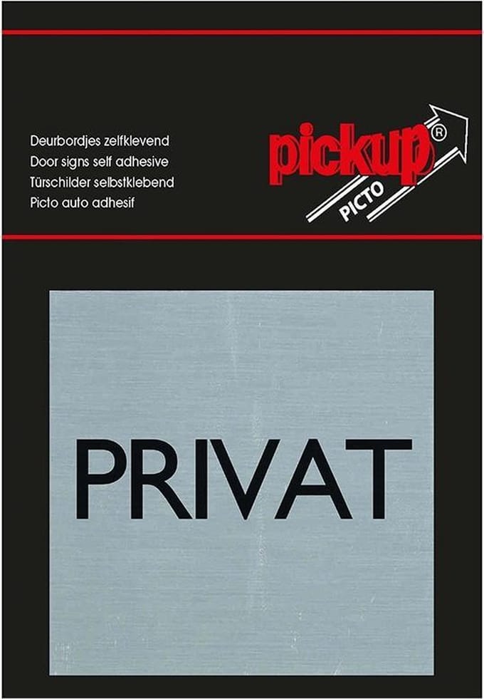 Pickup Route Alulook Alu picto 80x80 mm - PRIVAT