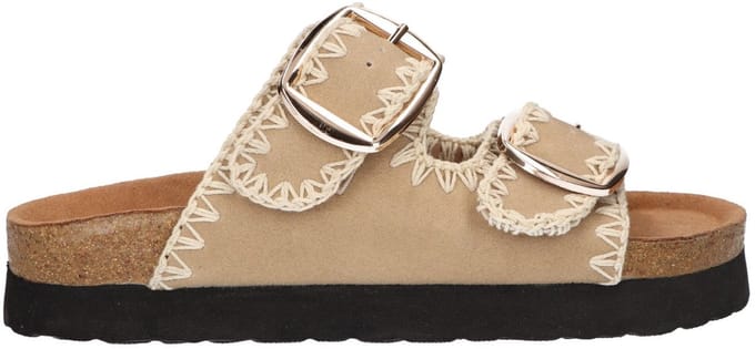 La Strada Slipper Beige Textiel - Damesschoenen - Maat - 41