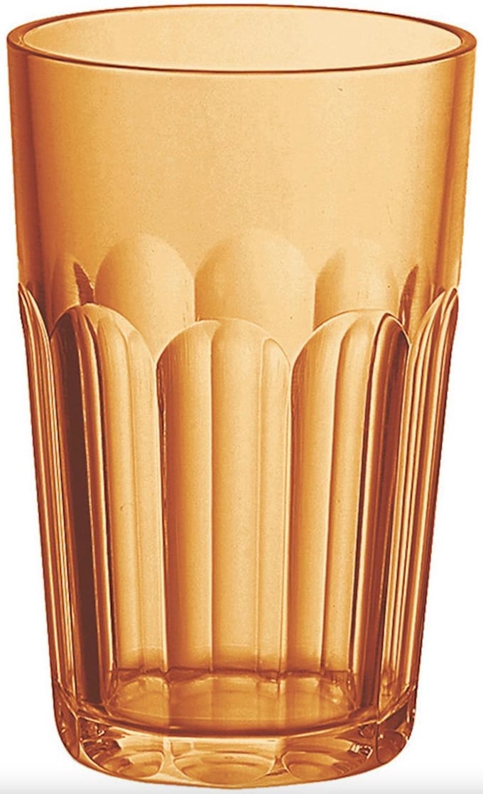 Guzzini Happy Hour Drinkglas hoog oranje - 0.42Ltr