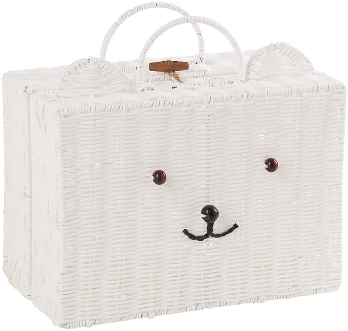 J-Line mand Beer - kunststof - wit - small