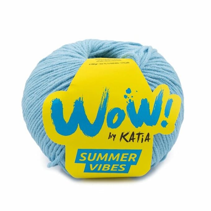 Katia WOW Summer Vibes - 96 turquoise - Katoen/Acryl Garen