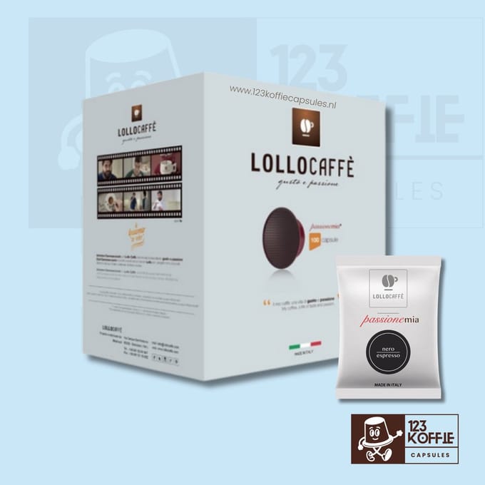 Lollo Caffè • Nero Espresso Cups voor Lavazza A Modo Mio (100 cups)