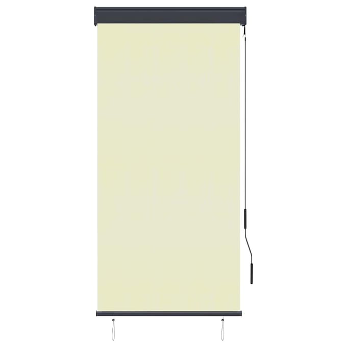 vidaXL - Rolgordijn - voor - buiten - 80x250 - cm - crème