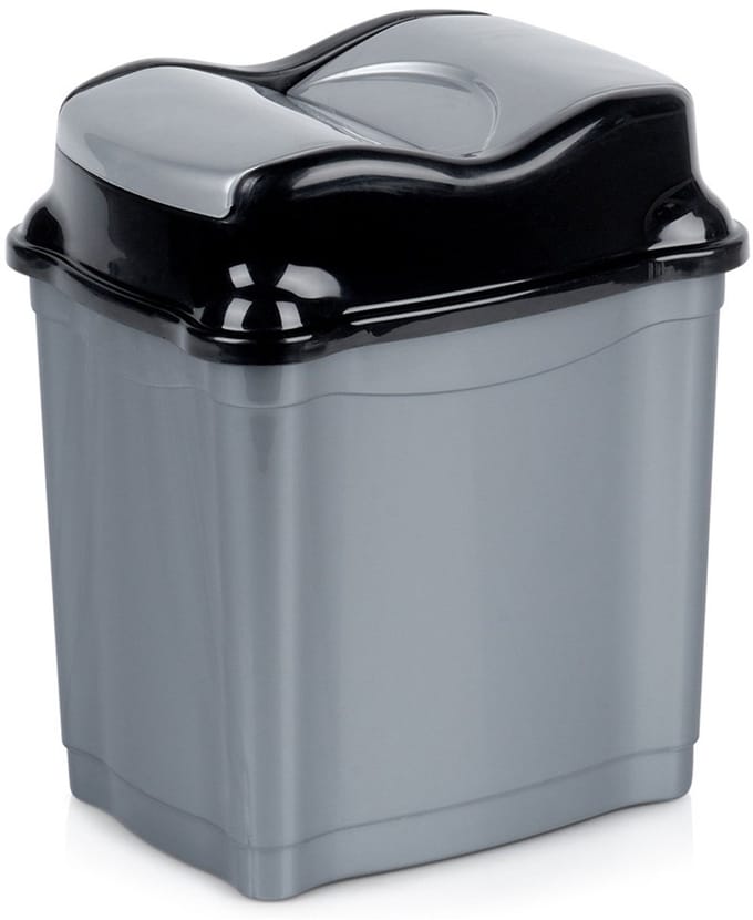 Orion - Afvalbak - 5L - Grijs - Draaideksel